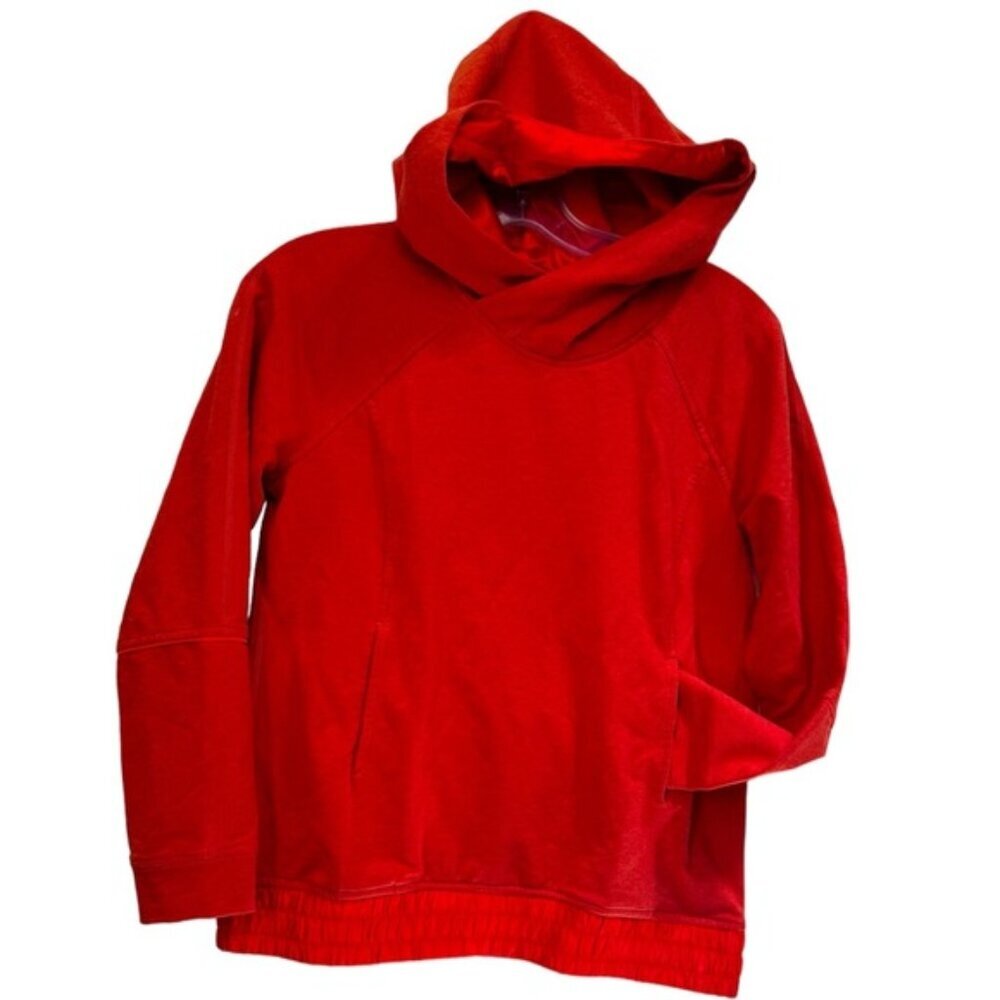 Lululemon OnTheMove Hoodie Pullover Pockets Ruched Hood Sweatshirt Top Sweater 4